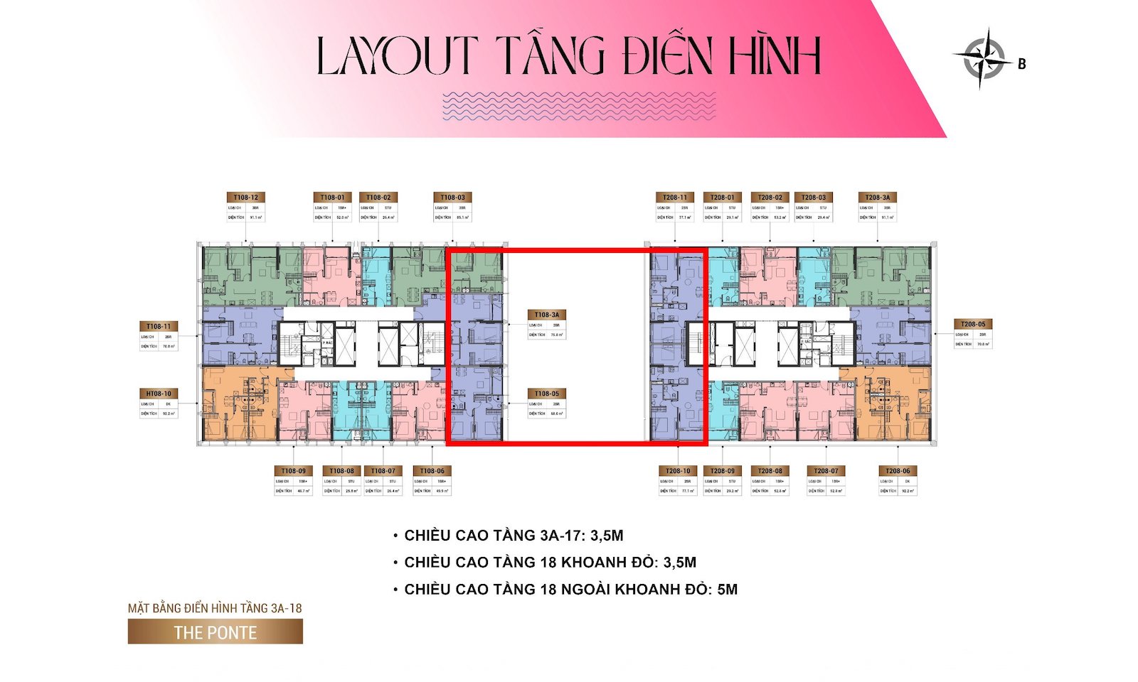 Mặt bằng tầng điển hình tham khảo; chưa xác nhận riêng tầng 12A