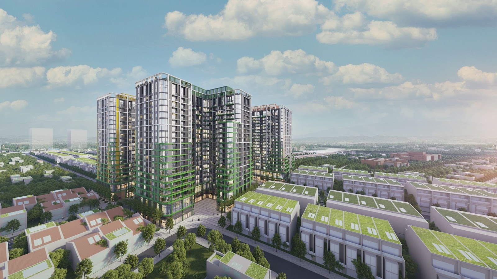 Phối cảnh toàn cảnh dự án FourS Tower tại Nam Đà Nẵng